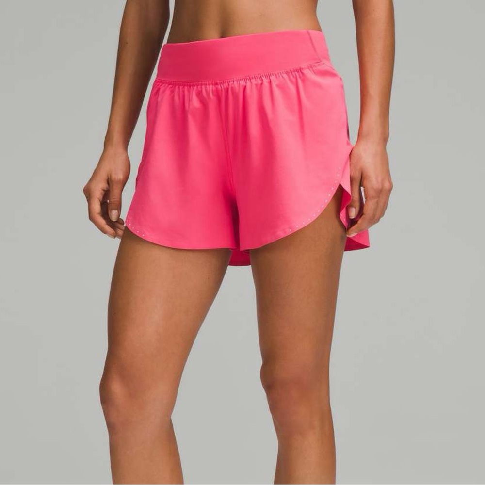 Lulu fast and free reflective high rise classic fit shorts 3”